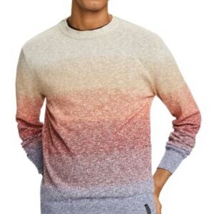 Scotch & Soda Men's Ombre Sweater - Cream, Red, Gray Size XL-NOT AVAILABLE:/